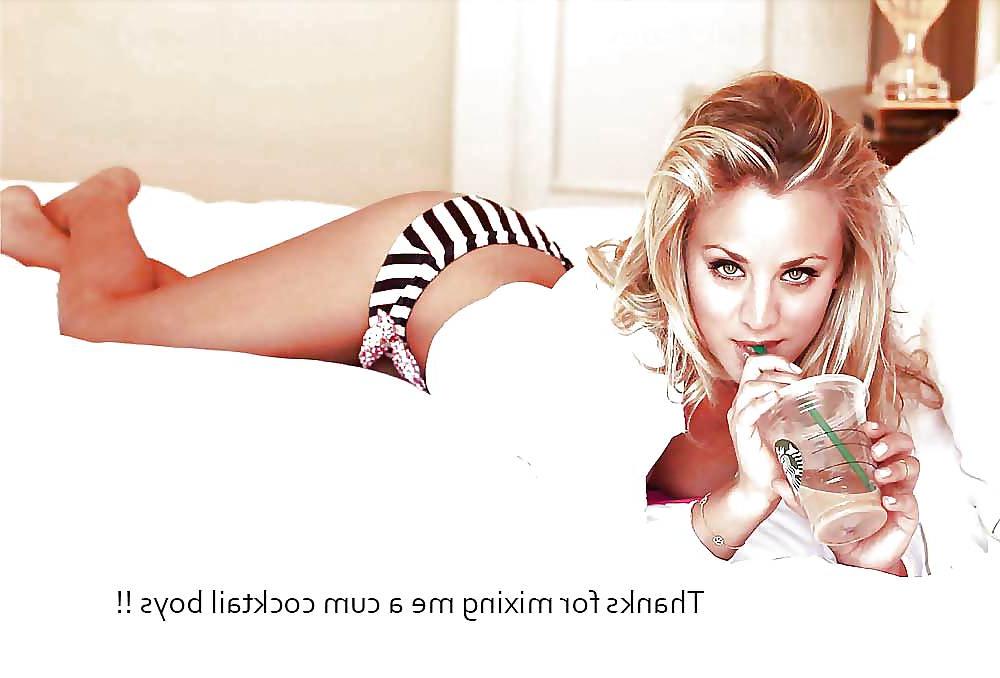 7P Kaley Cuoco Captions