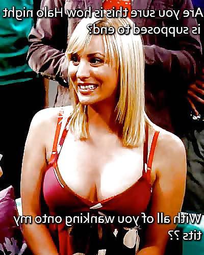 7P Kaley Cuoco Captions
