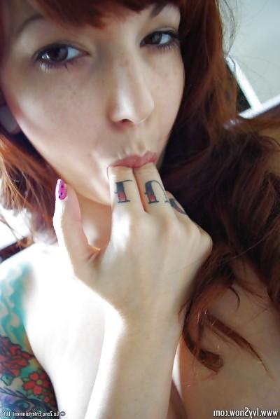 24P Few more Punker chicks. tattooed. emo. rockabilly.