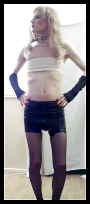 25P Transvestite crossdresser posing 