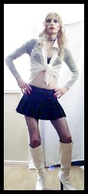 25P Transvestite crossdresser posing 