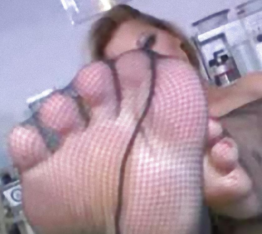 24P Blonde teen black stockings sex