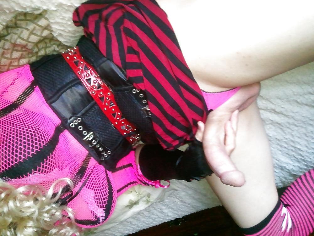 15P Crossdresser in Lingerie (Rubber Breasts)