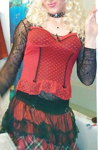 15P Crossdresser in Lingerie (Rubber Breasts)