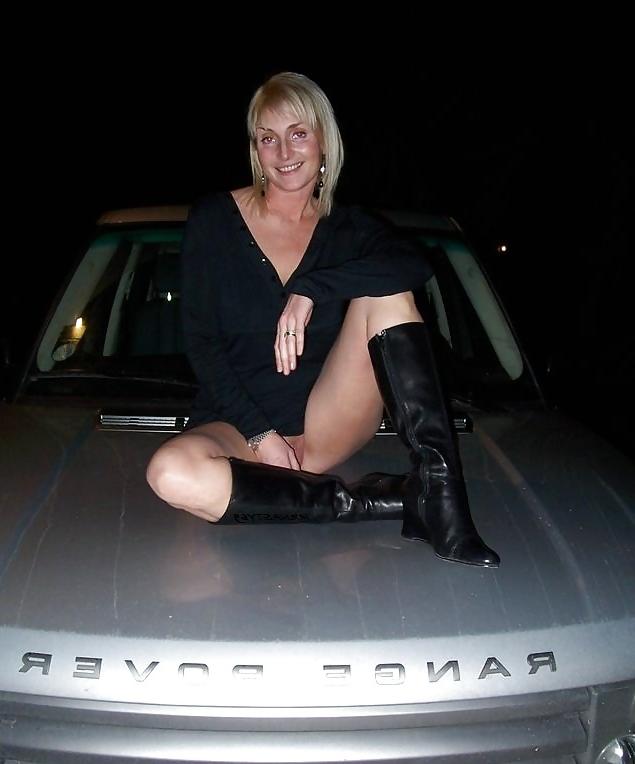 8P Wife Outside And Black Stockings