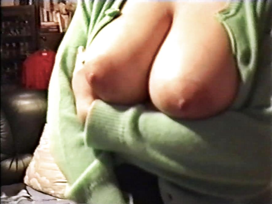 12P SAG - Wife's Big Juicy Boobs Green Sweater & Black Mini 02