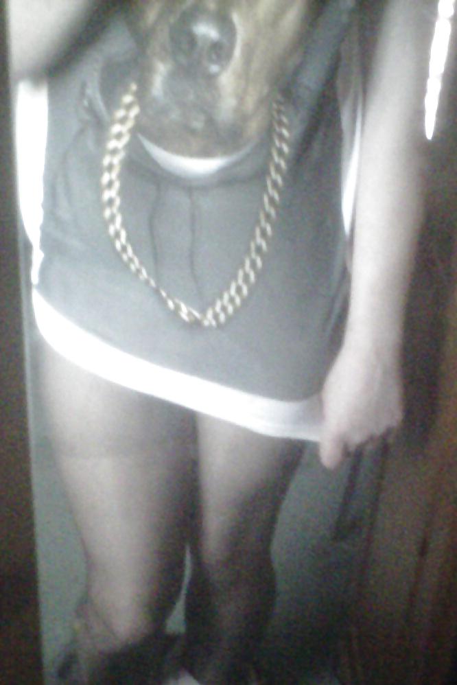 4P Teen Crossdresser In tights and panties