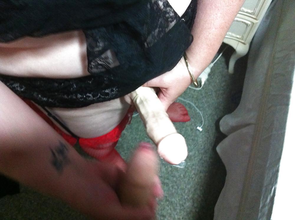 14P Stockings and strapon fun