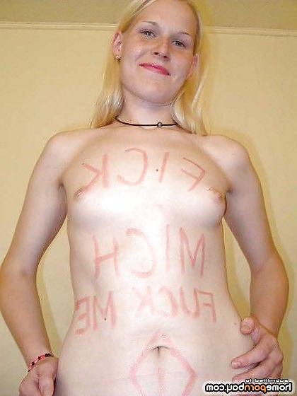 14P German blonde GF is nude