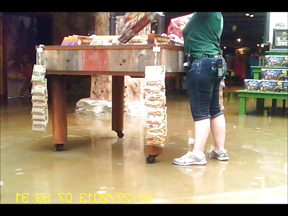 15P Chubby Blonde Store Clerk