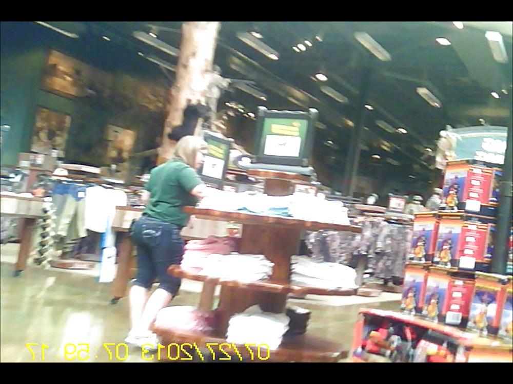 15P Chubby Blonde Store Clerk