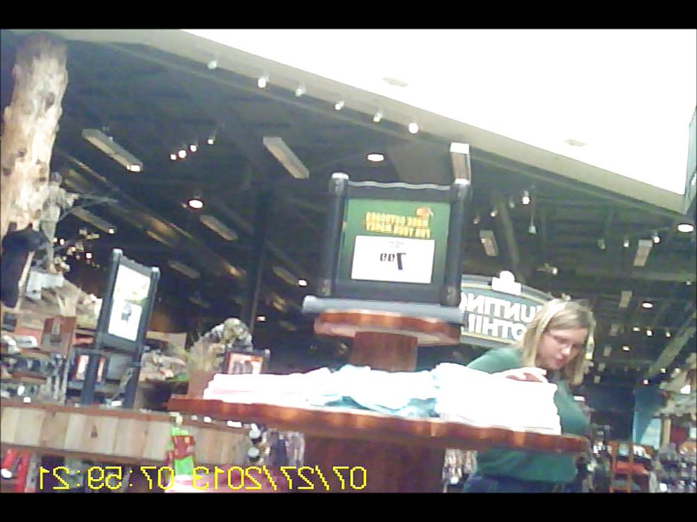 15P Chubby Blonde Store Clerk