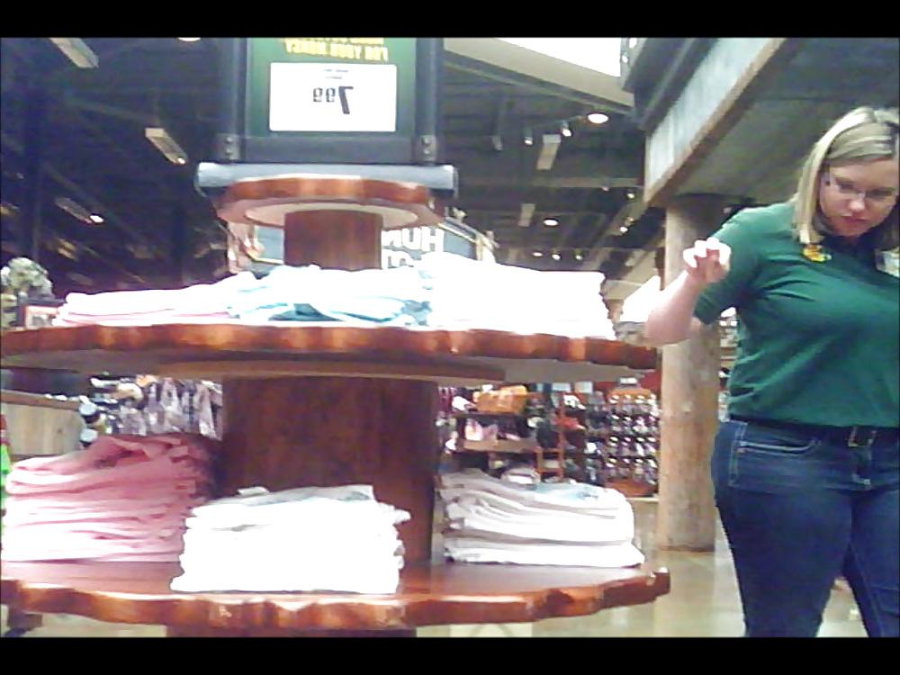 15P Chubby Blonde Store Clerk