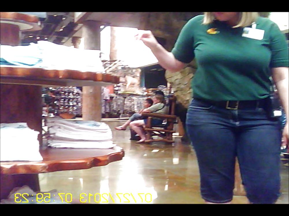 15P Chubby Blonde Store Clerk
