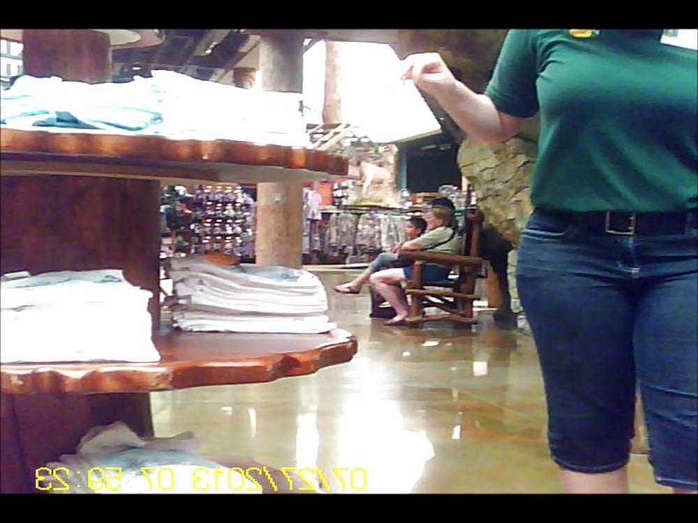 15P Chubby Blonde Store Clerk