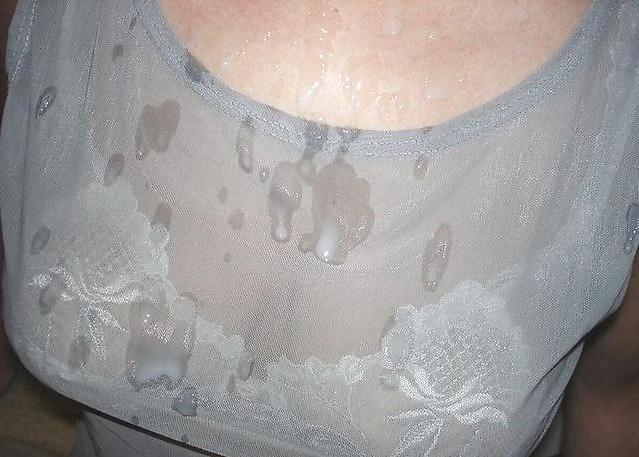 25P Cum on clothes