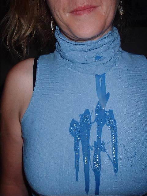 25P Cum on clothes