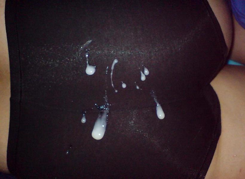 25P Cum on clothes