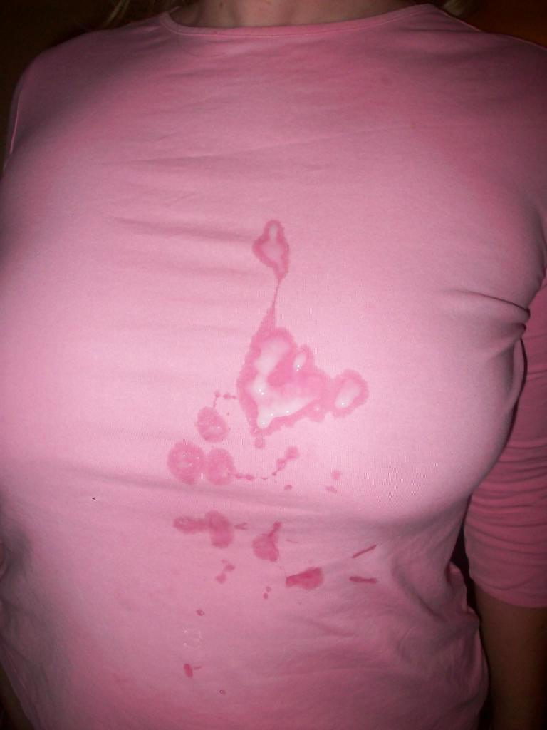 25P Cum on clothes