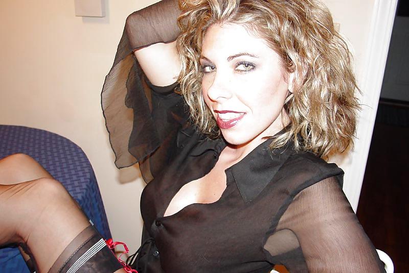25P Sexy Brandi teasing in stockings heels