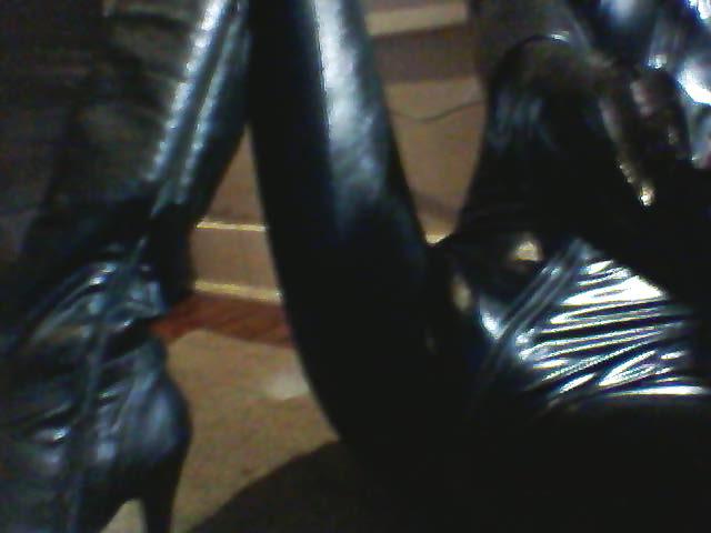 4P Vinyl Catsuit and boots