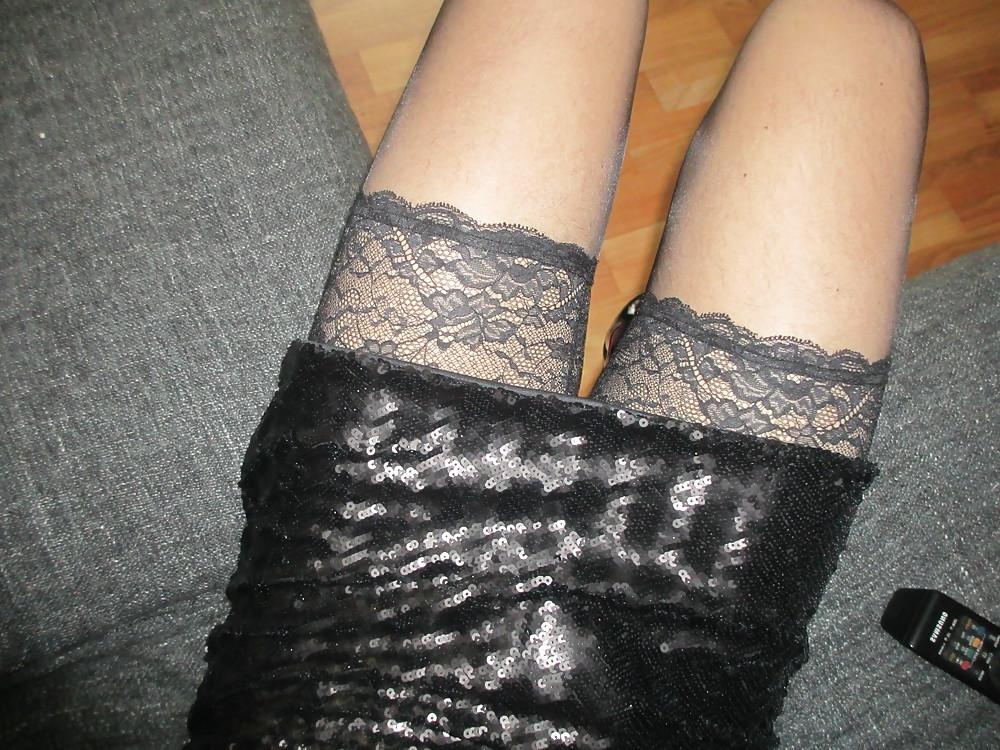 21P New Stockings, Heels, Ass, Cock