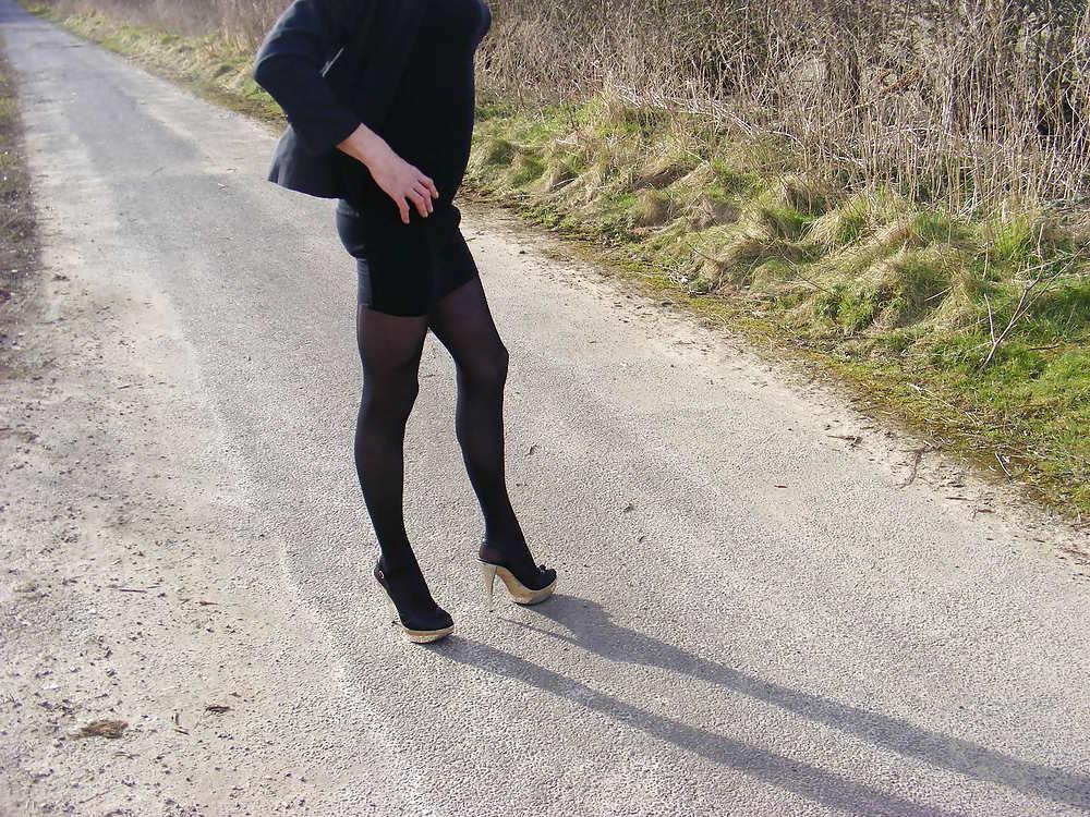 25P High heels and stockings