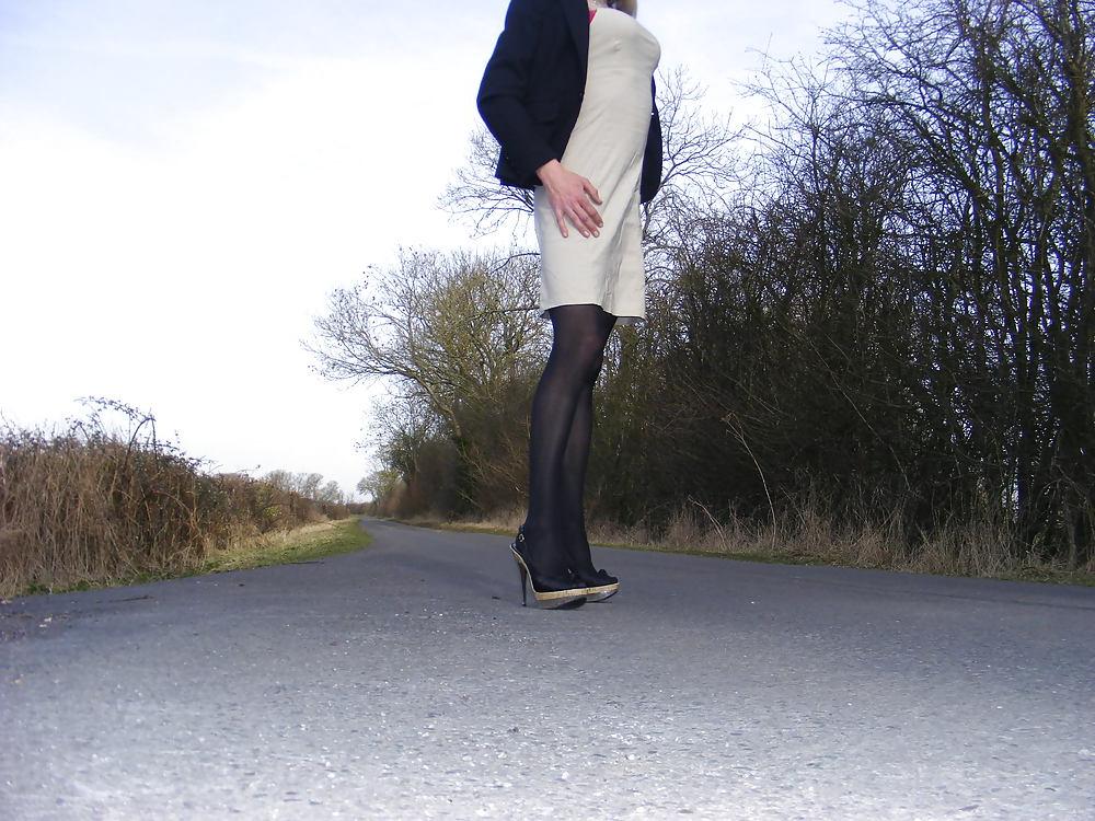 25P High heels and stockings