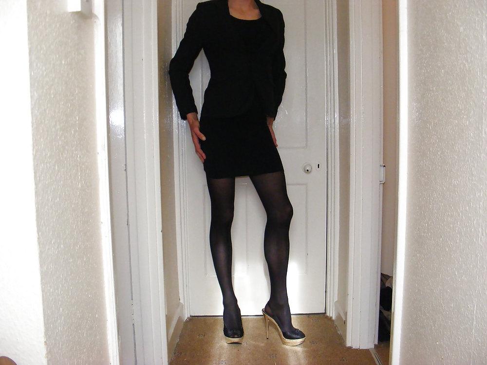 25P High heels and stockings