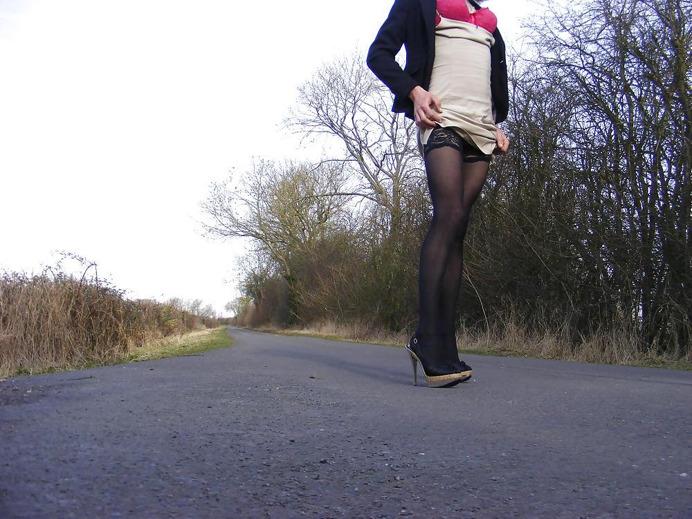 25P High heels and stockings
