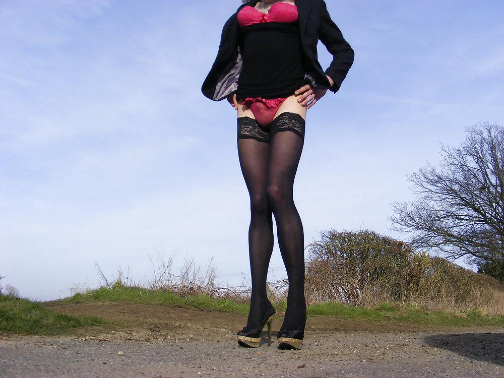25P High heels and stockings