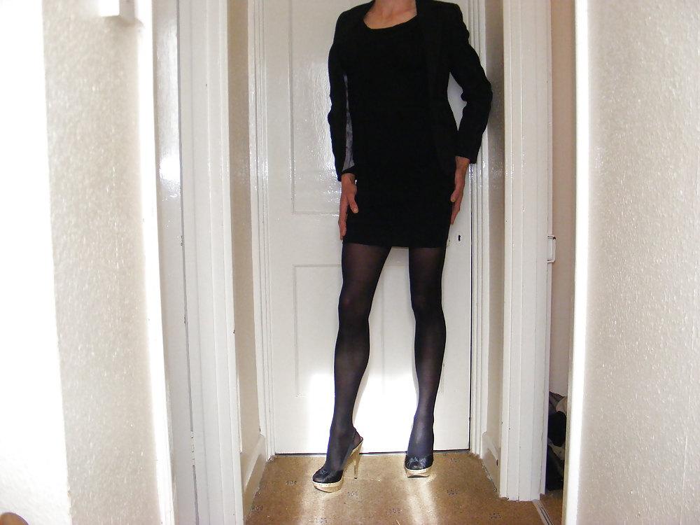 25P High heels and stockings