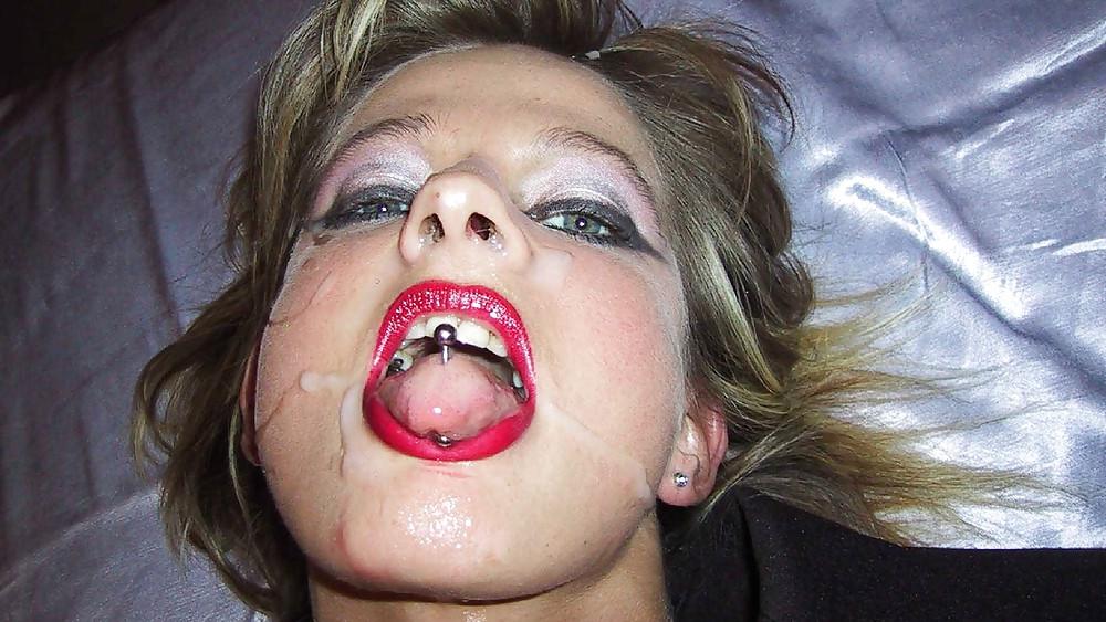25P Cum on face, facials, cum covered darlings.