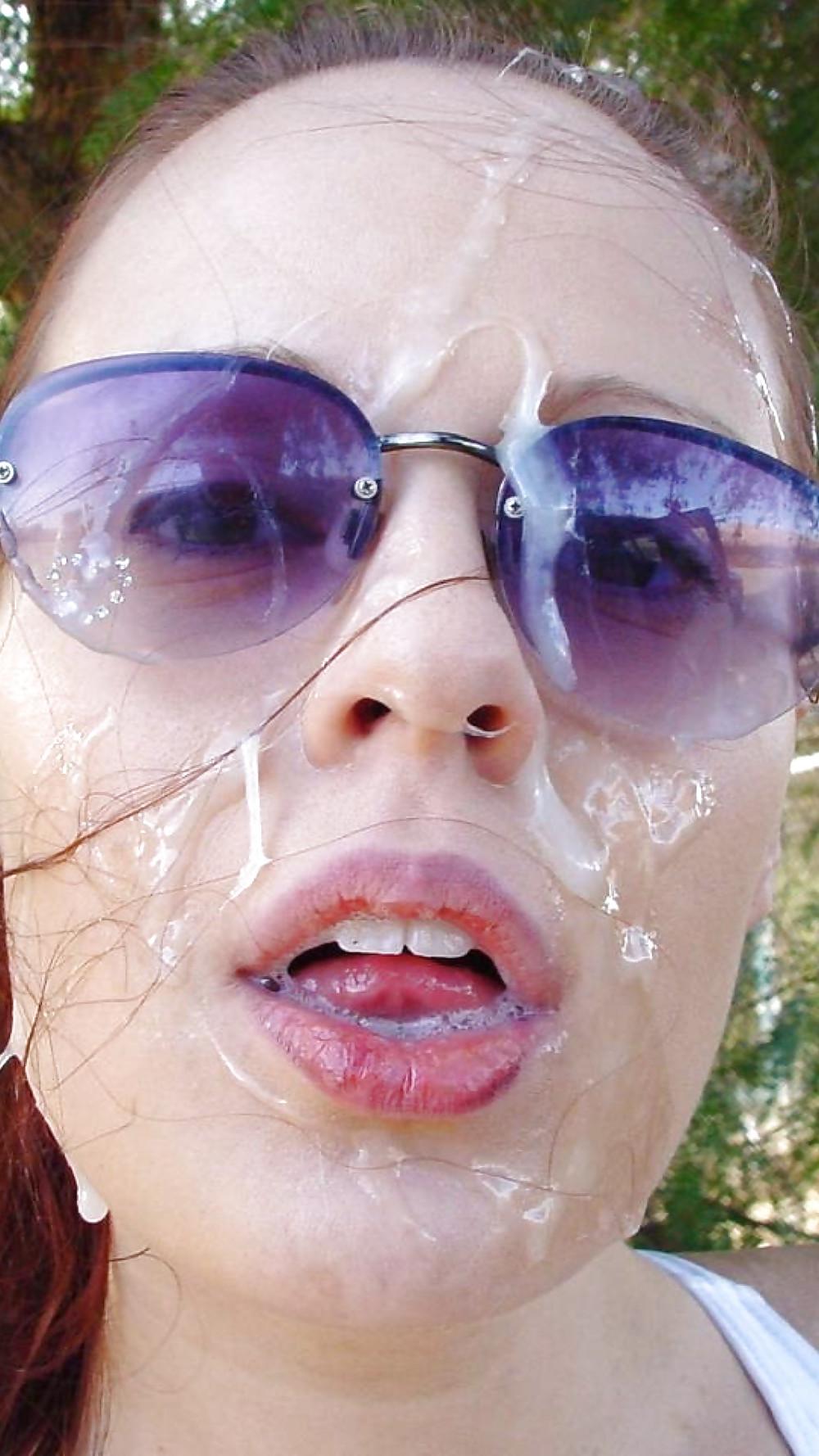 25P Cum on face, facials, cum covered darlings.