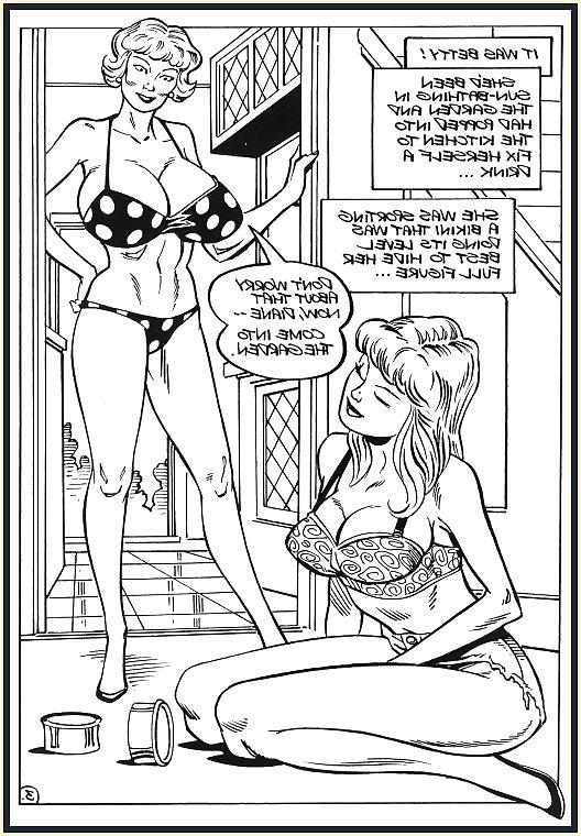 20P Vintage erotic drwaings lesbians 4