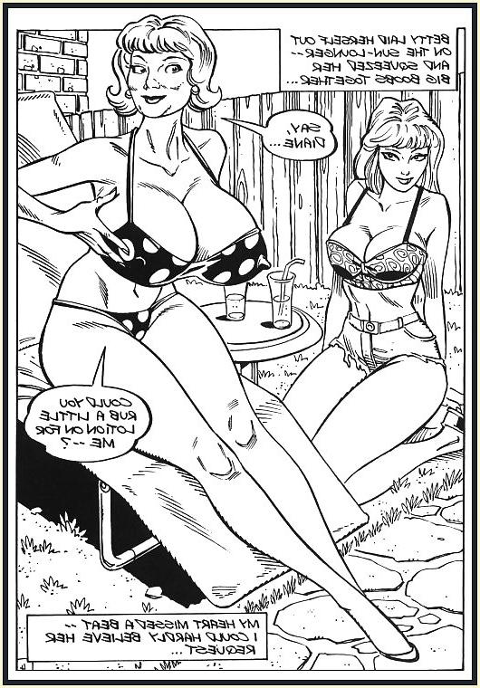 20P Vintage erotic drwaings lesbians 4