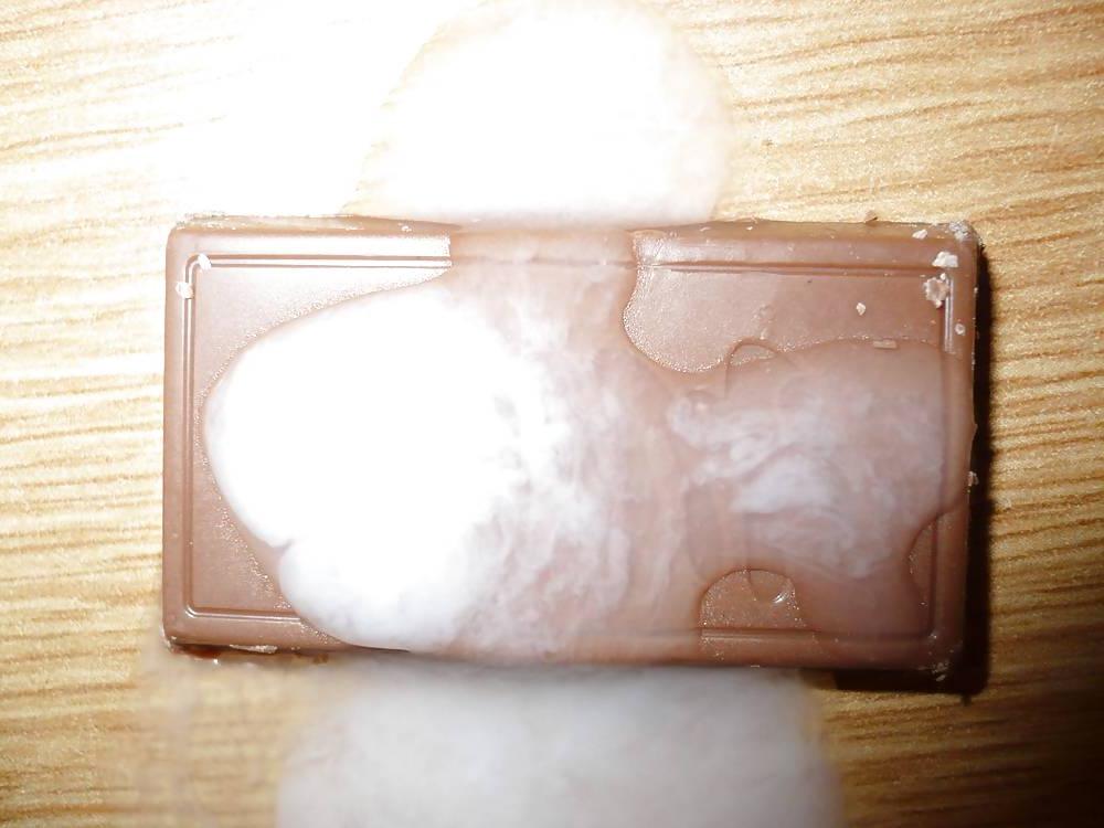 17P Cum on food