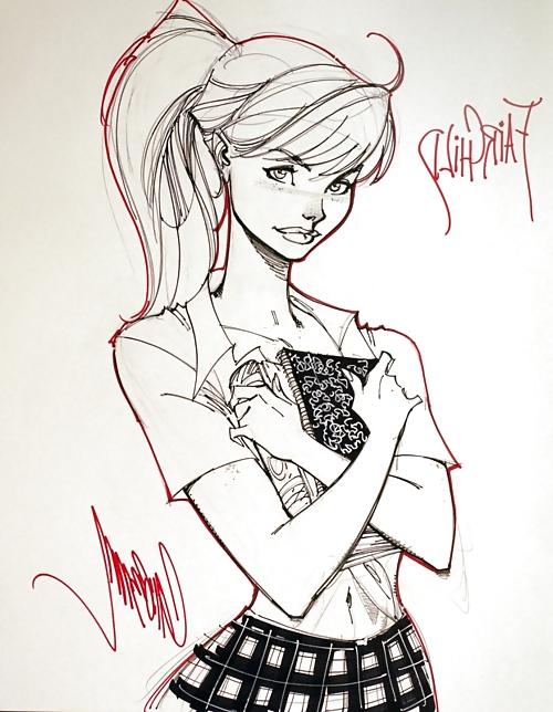 25P Erotic Cartoons 5 - J. Scott Campbell Mix