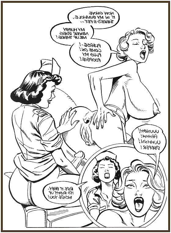 22P Vintage erotic drwaings lesbians 5