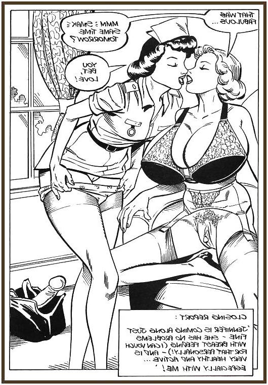 22P Vintage erotic drwaings lesbians 5