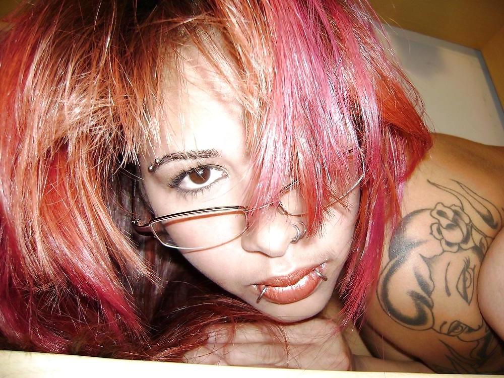 25P Pierced and tatooed Redhead - N. C. 