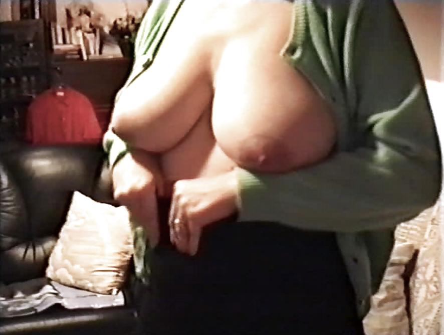 12P SAG - Wife's Big Juicy Boobs Green Sweater & Black Mini 04