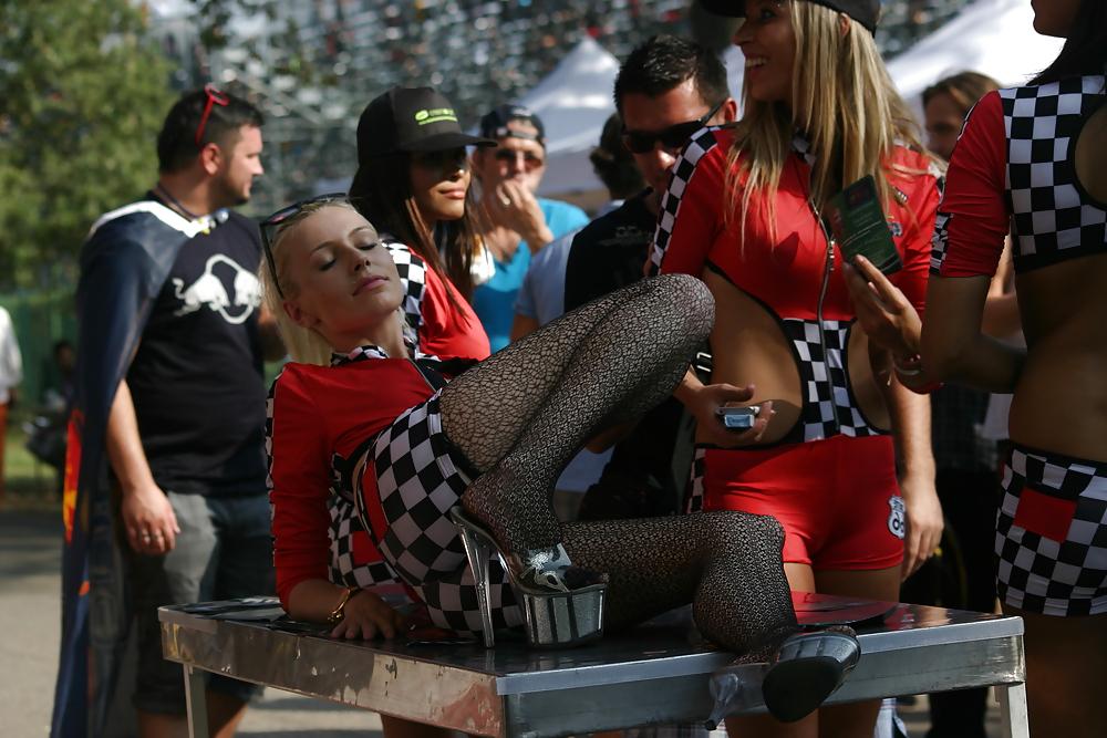 16P Pit lane girls or strippers