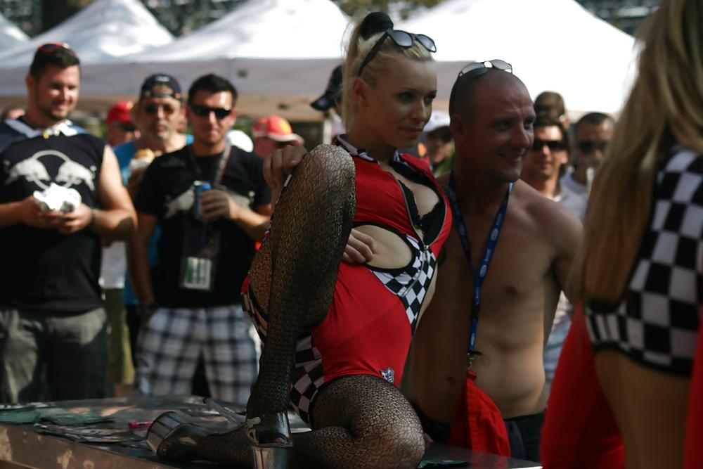 16P Pit lane girls or strippers