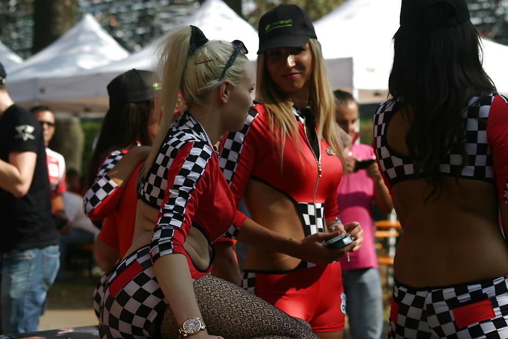 16P Pit lane girls or strippers