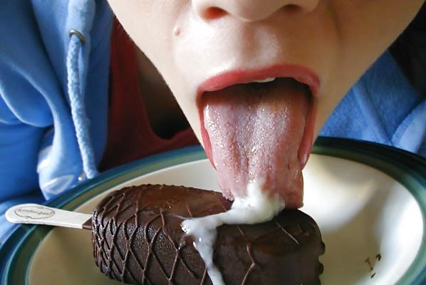 14P Cum on food