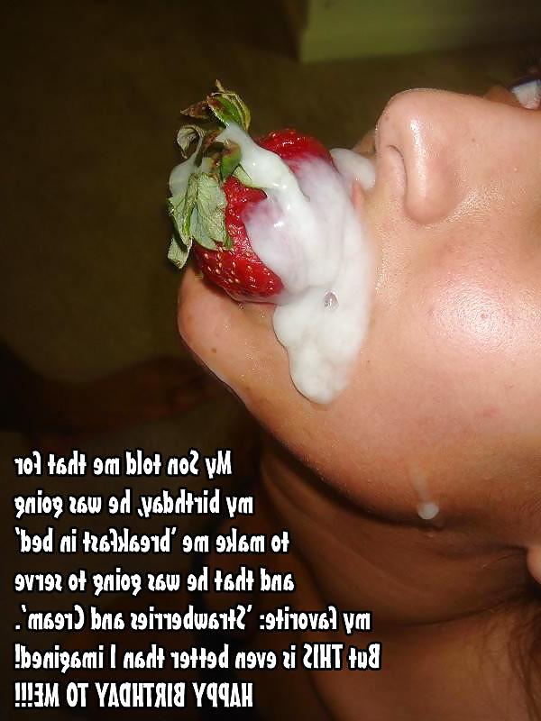 14P Cum on food