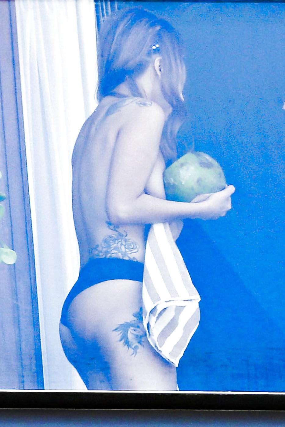 19P Lady Gaga Goes Nearly Nude on Hotel Balcony