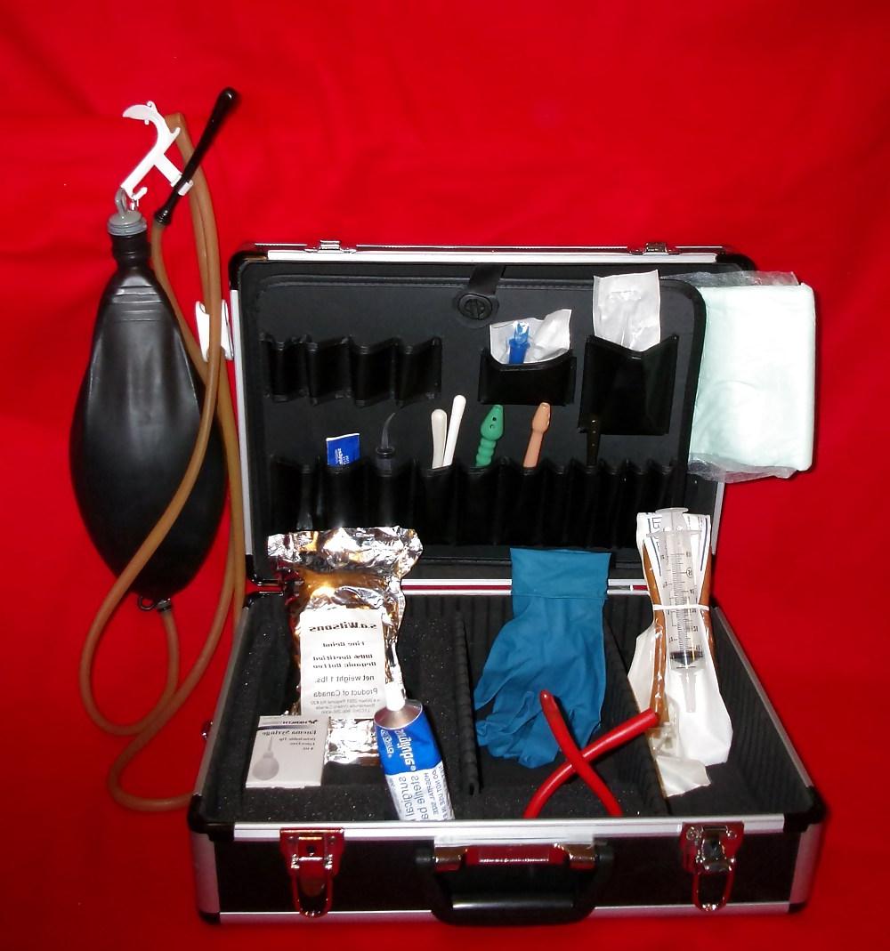 6P My traveling enema case, all the goodies I need 