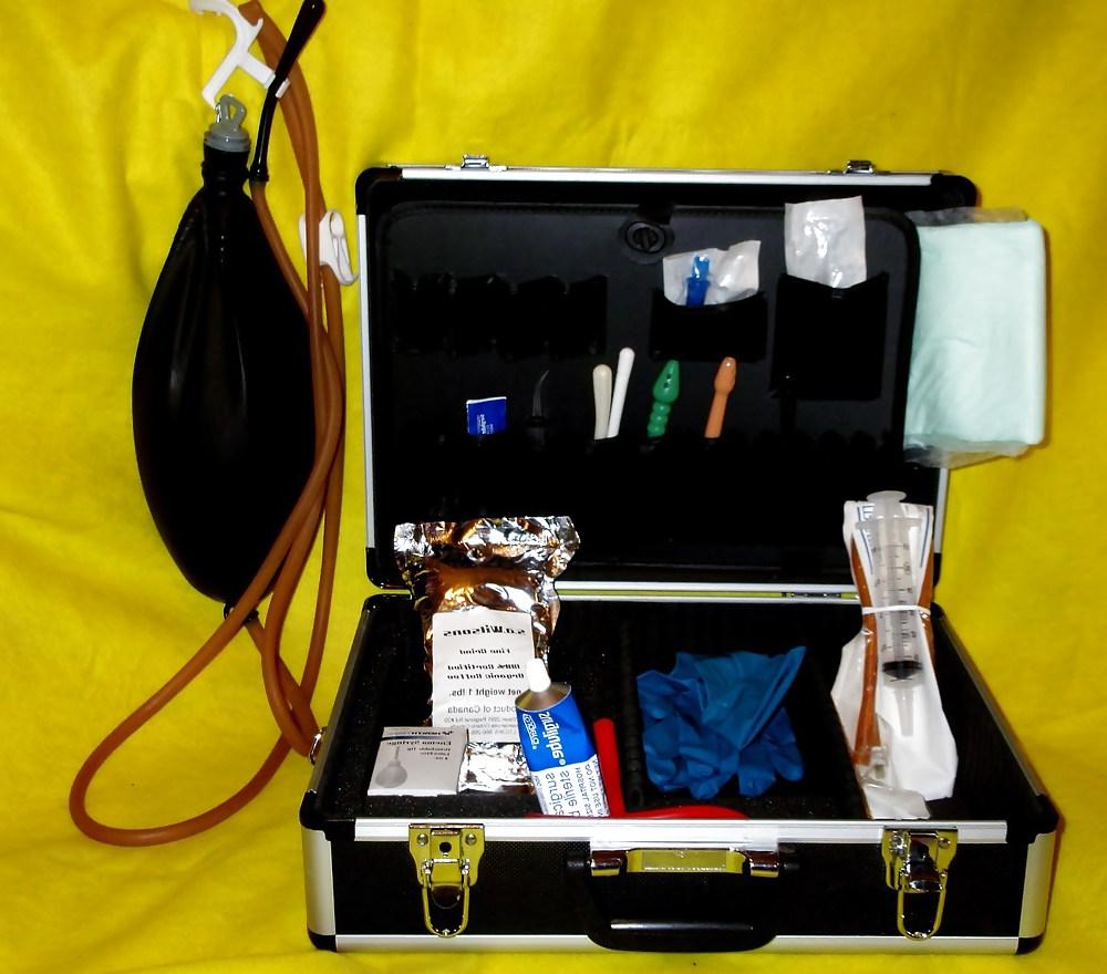 6P My traveling enema case, all the goodies I need 